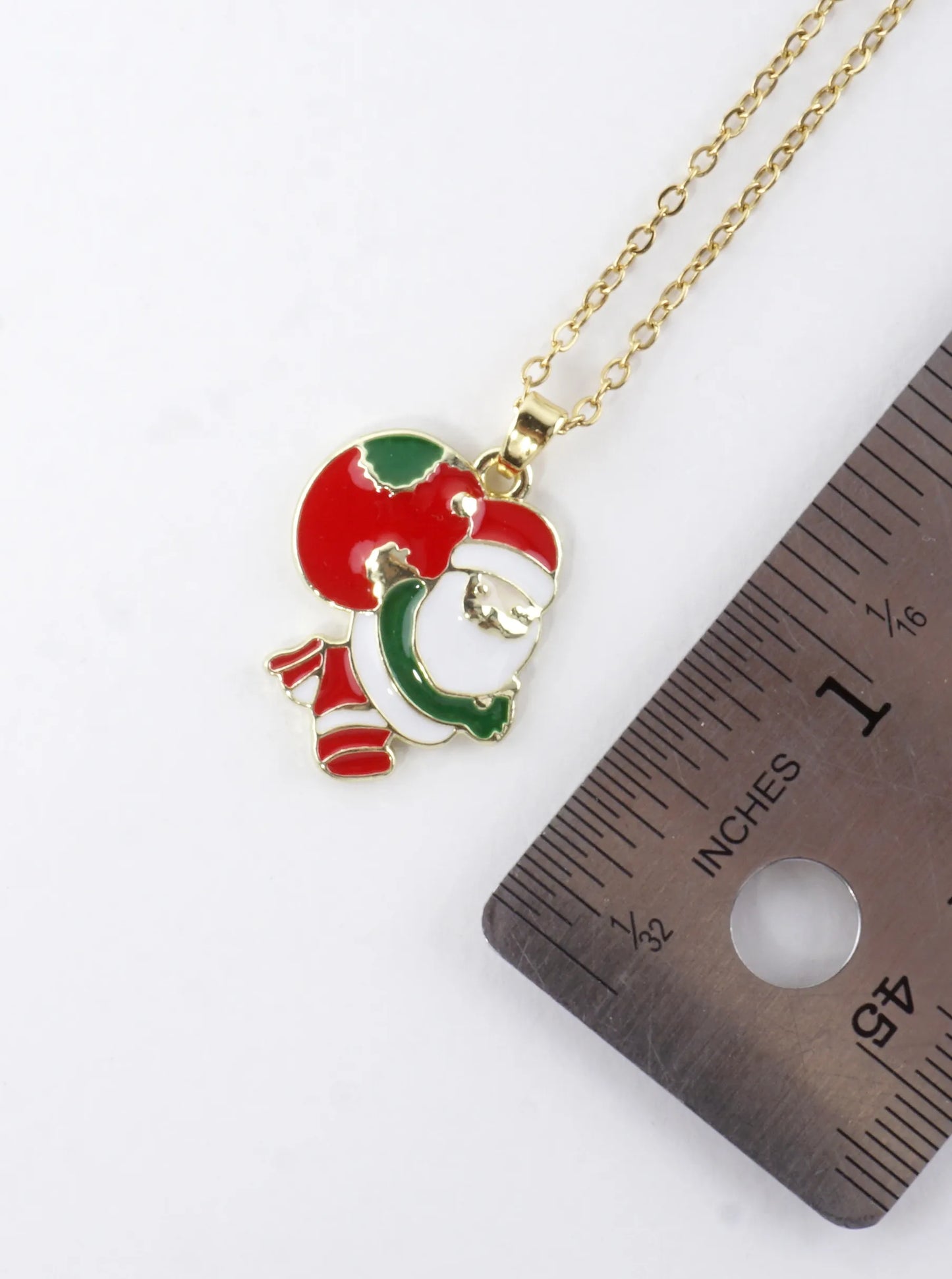 Stainless Steel Christmas Santa Bag Necklace