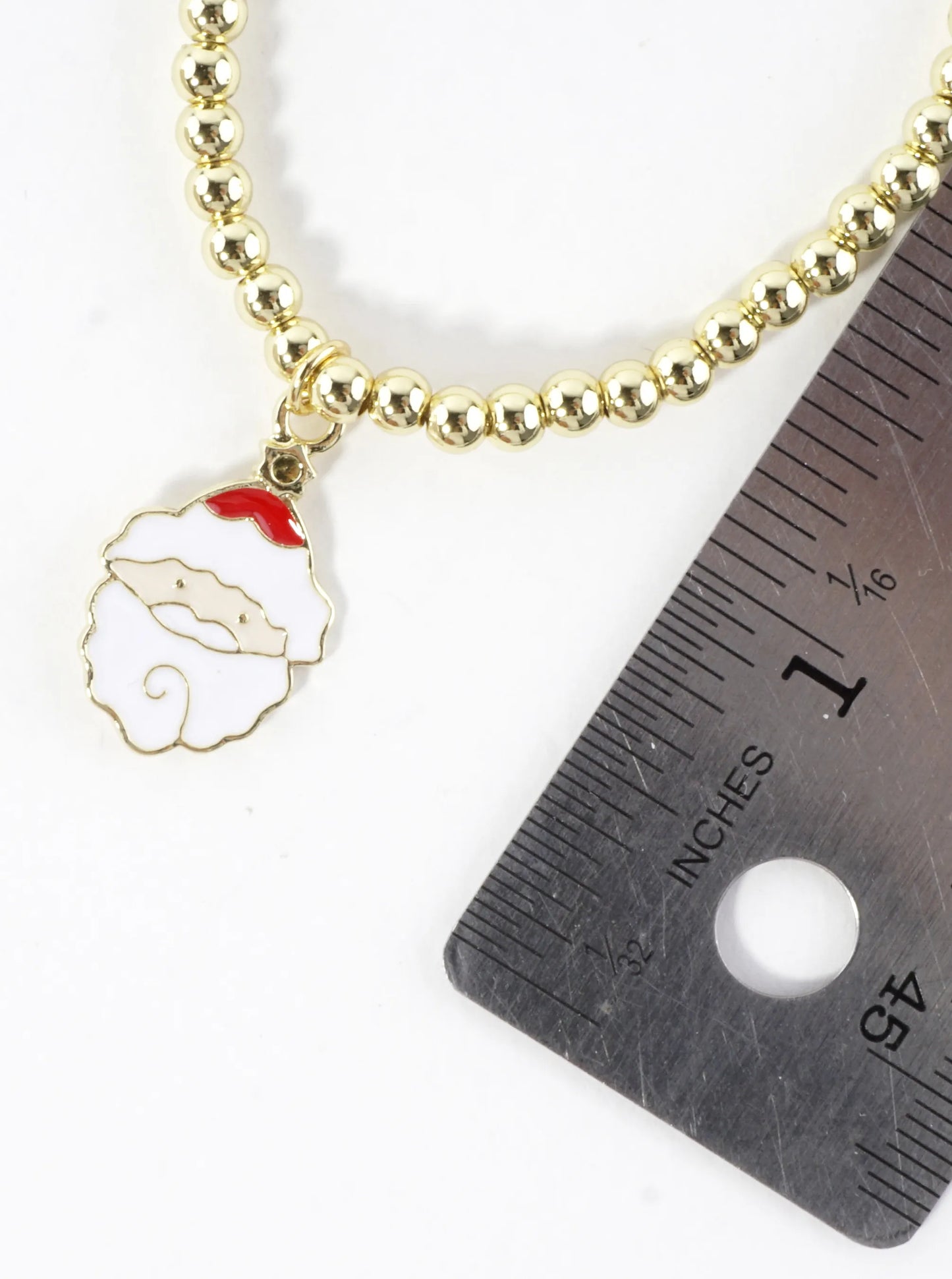 Stainless Steel Christmas Santa Charm Bracelet