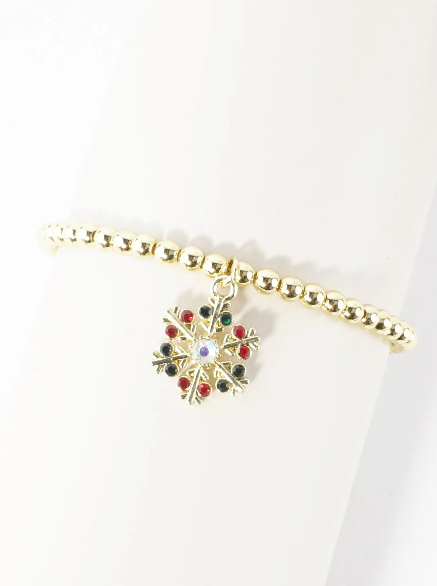 Stainless Steel Christmas Snowflake Charm Bracelet