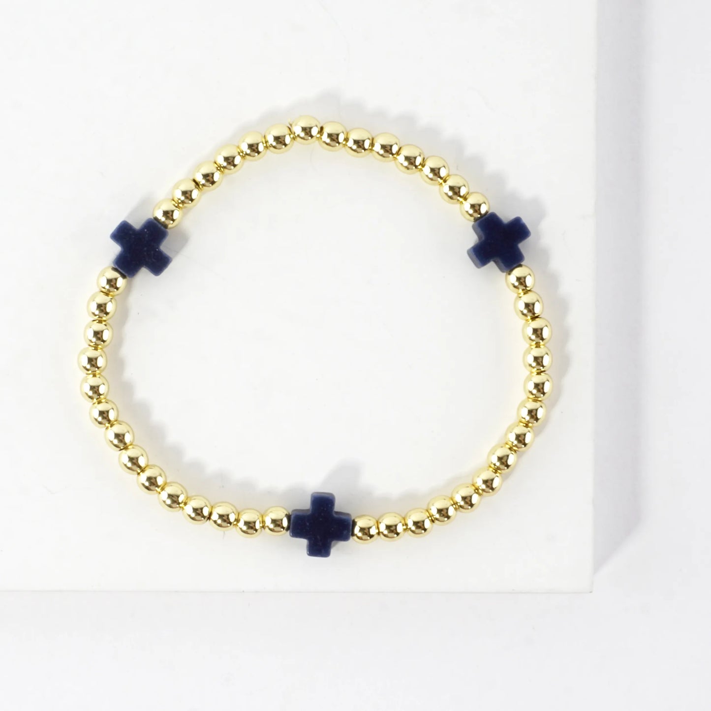 Stainless Steel Genuine Stone Stretch Bracelet