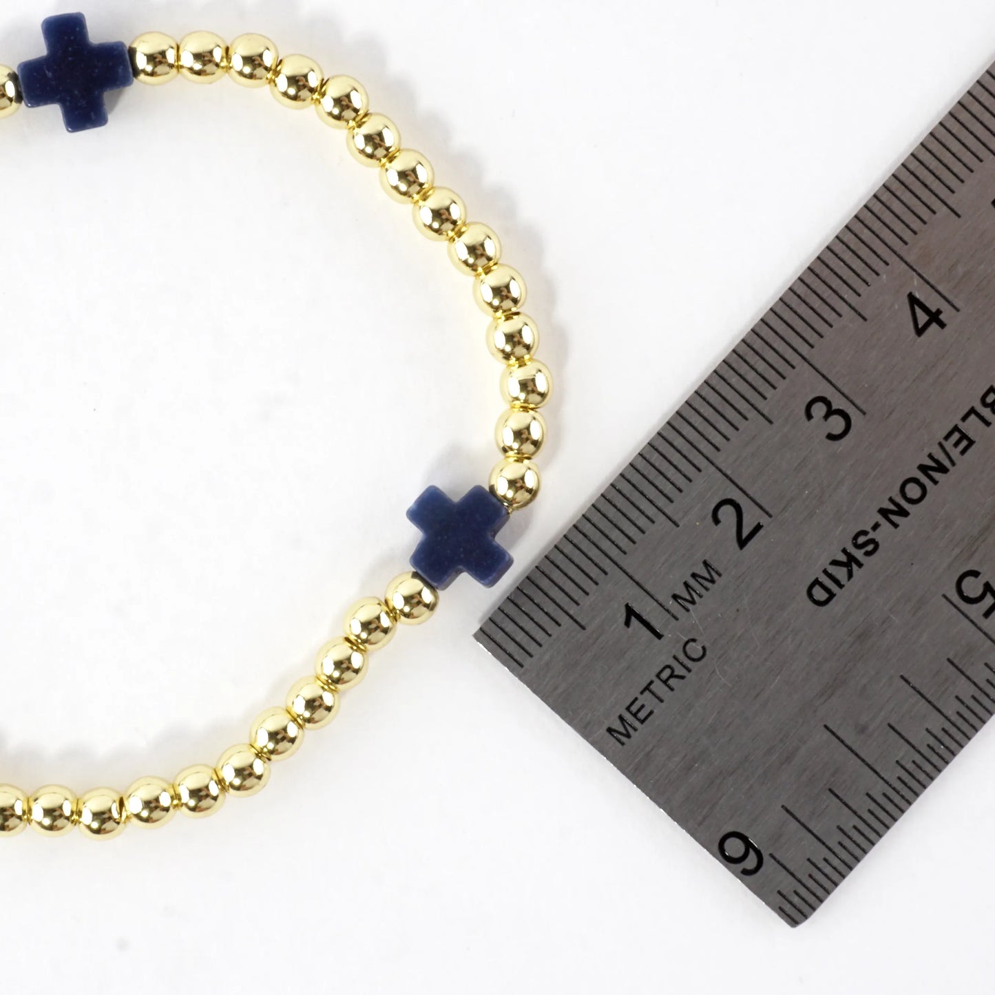 Stainless Steel Genuine Stone Stretch Bracelet