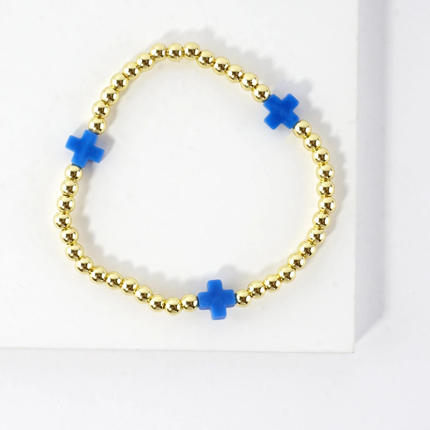 Stainless Steel Genuine Stone Stretch Bracelet