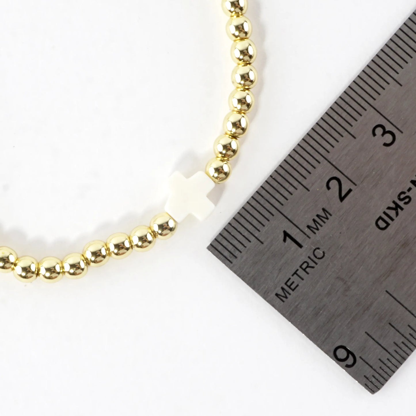 Stainless Steel Genuine Stone Stretch Bracelet