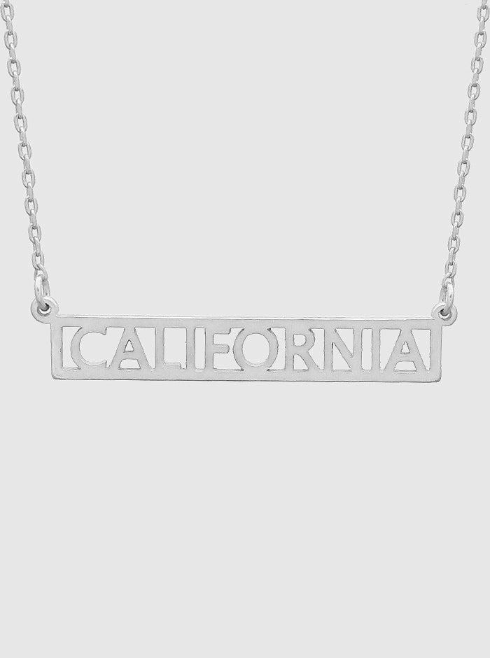 States Pendant Metal Necklace