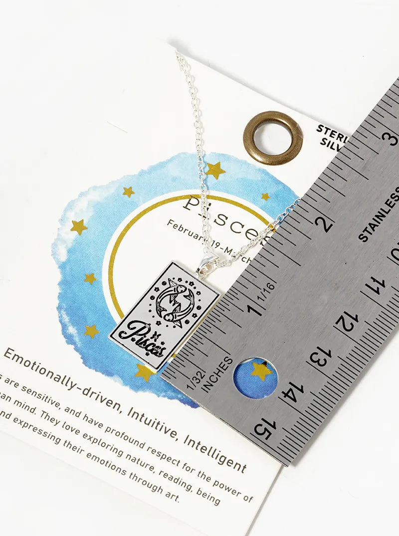 Sterling Silver Zodiac Constellation Necklace