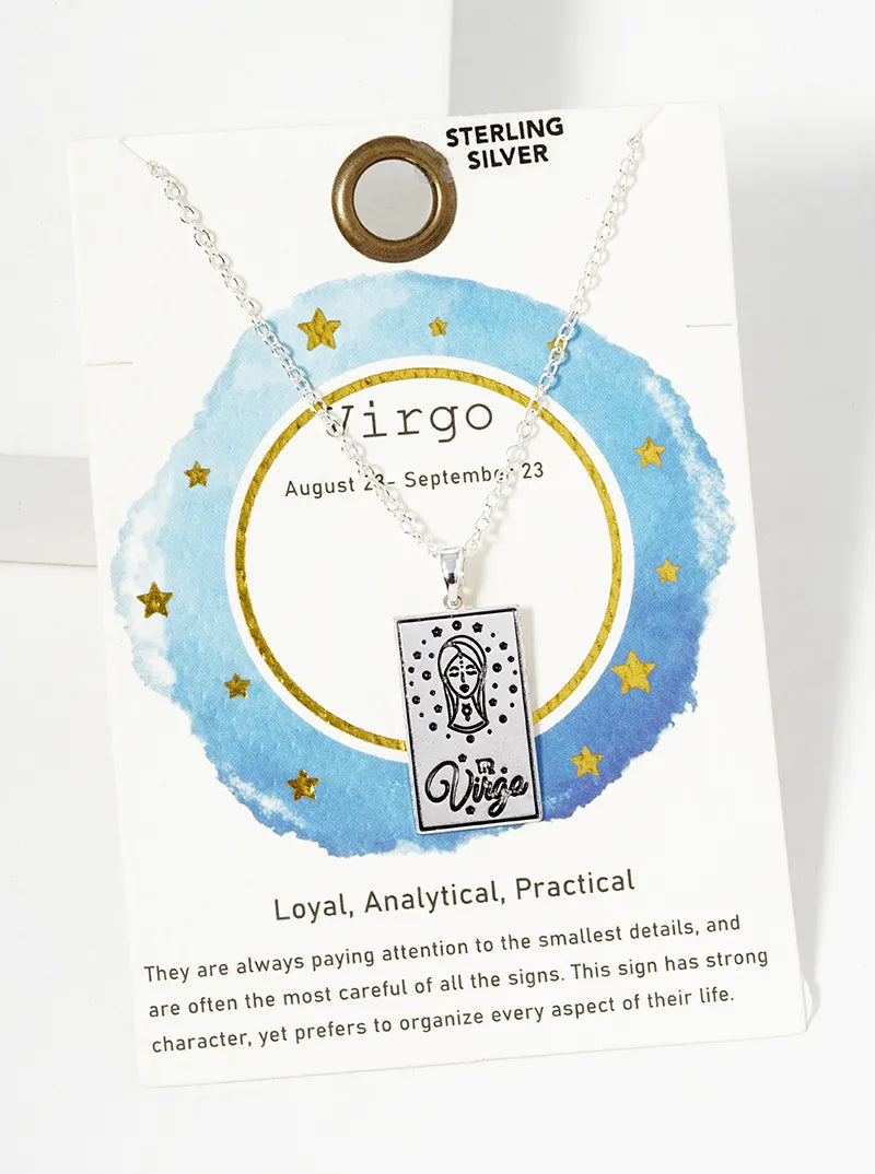 Sterling Silver Zodiac Constellation Necklace
