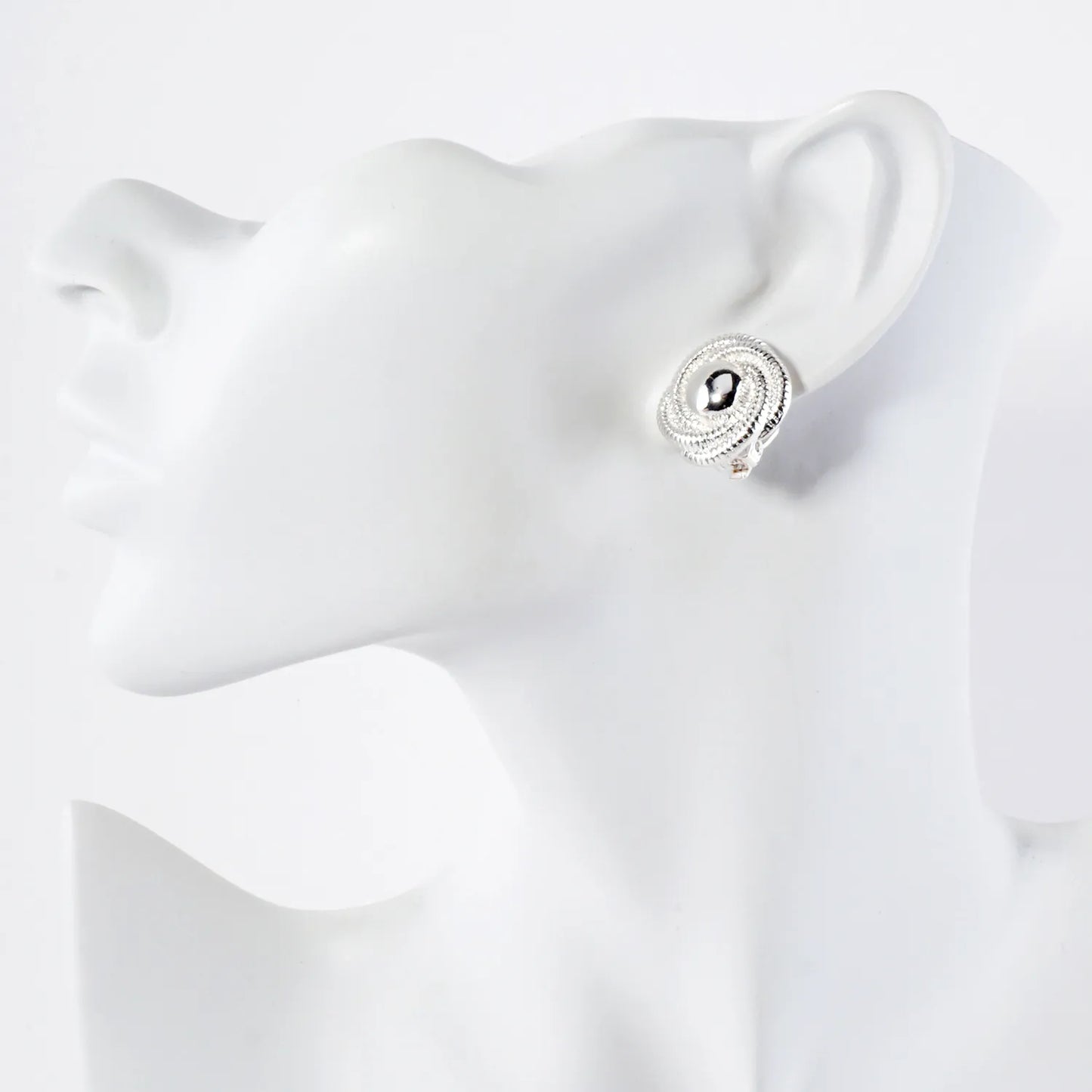Textured Metal Clip-On Earrings