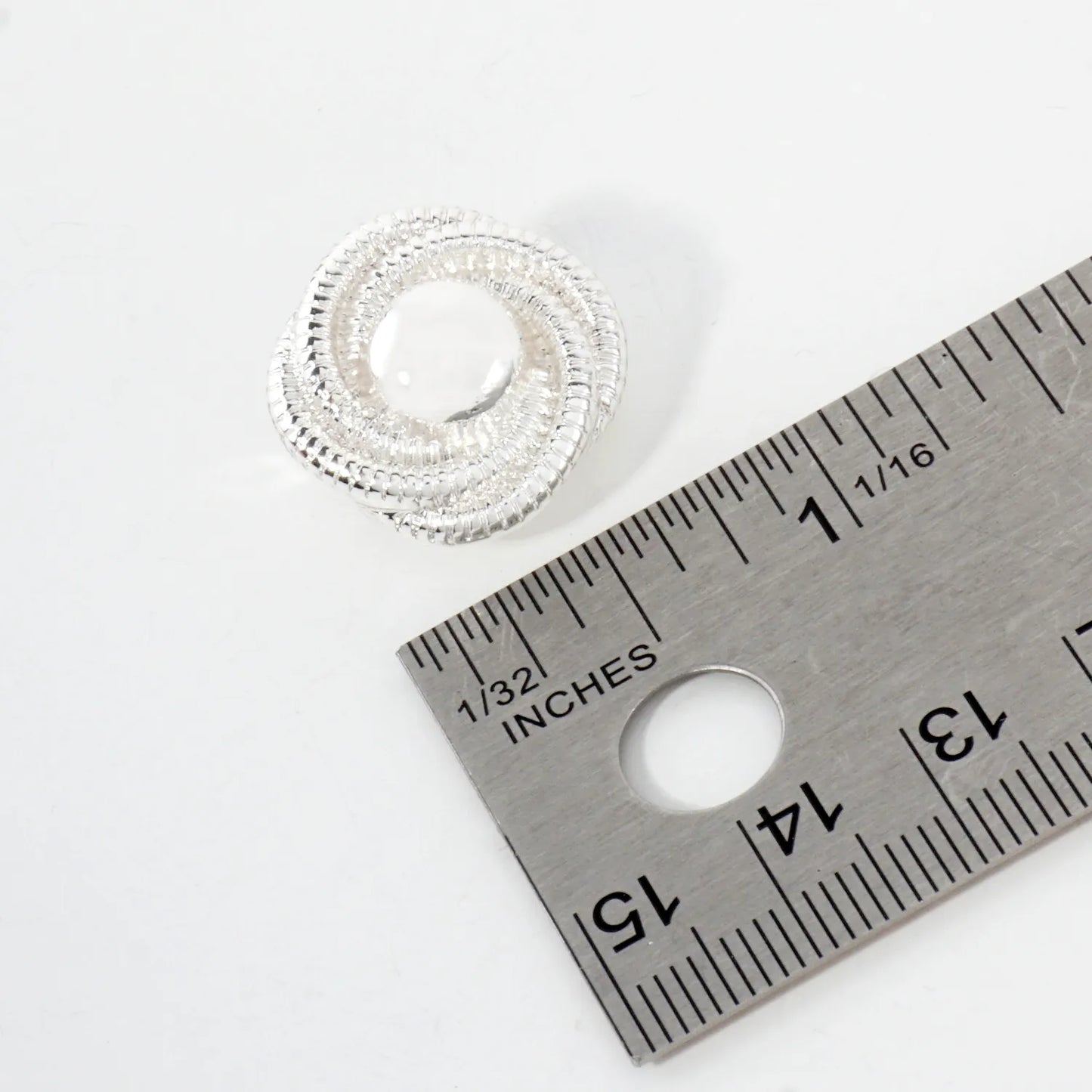 Textured Metal Clip-On Earrings
