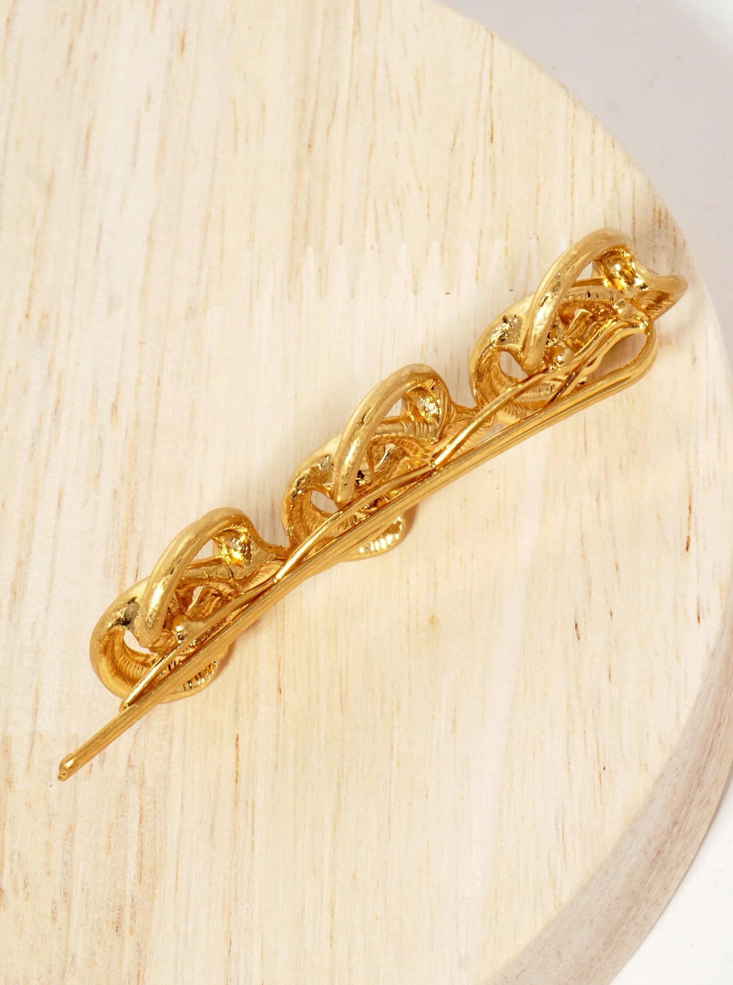 Three Interlocking C-Shaped Design Metal Casting Hair-Pin