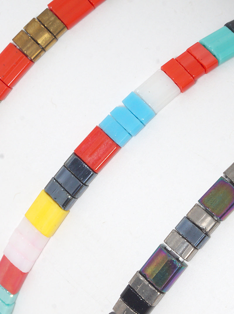 Tila Glass Bead Stretch Bracelet