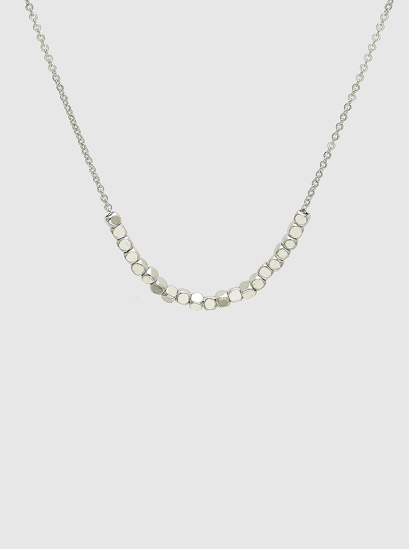 Tiny Metallic Beaded Necklace