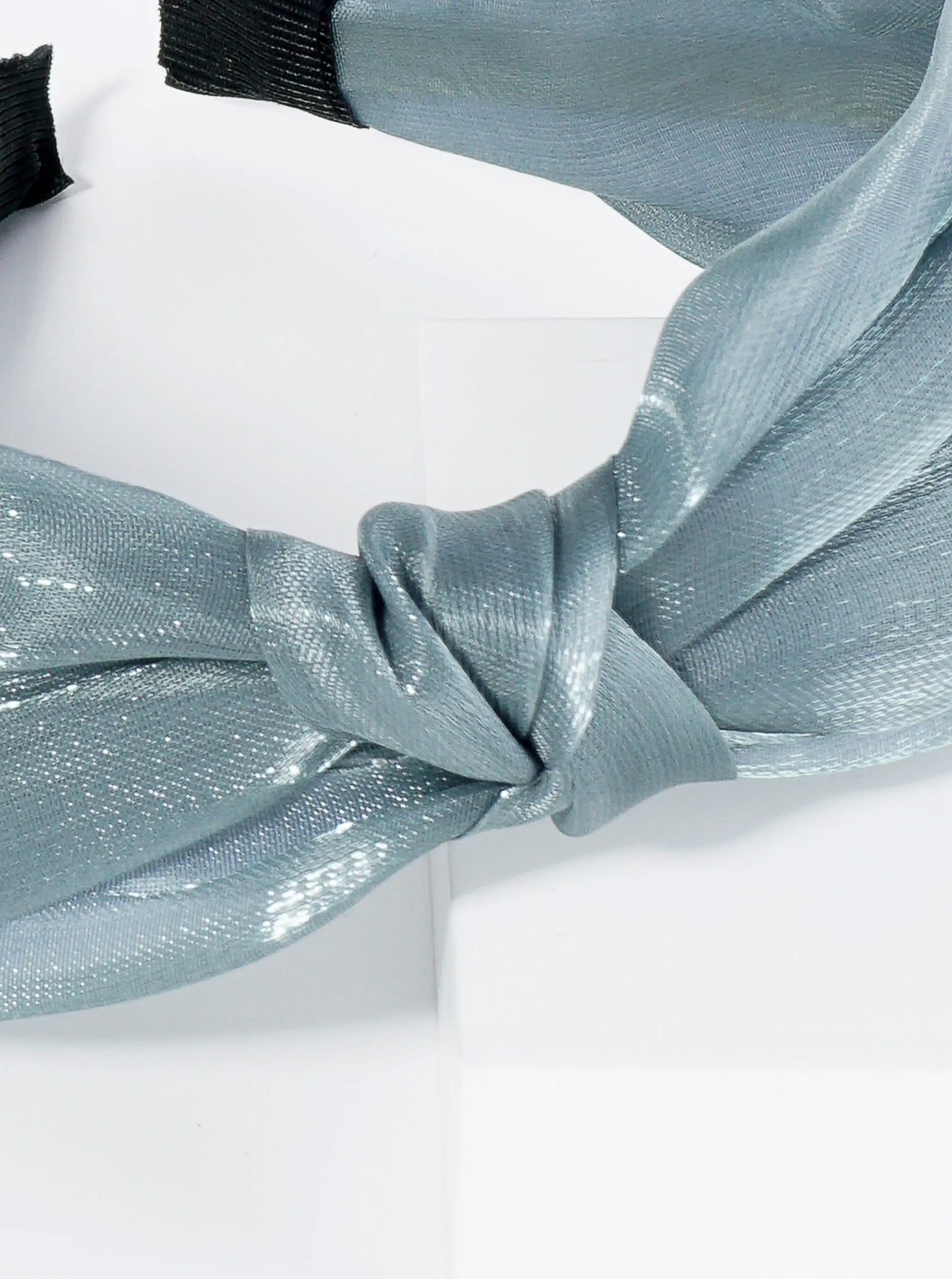 Top Knotted Mono Color Satin Headband