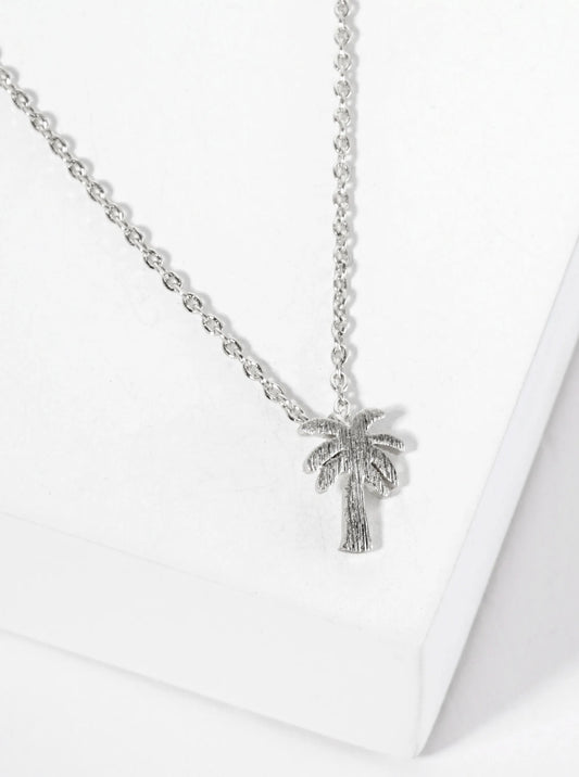Tropical-Fruit-Theme 18K-Gold-Dipped Brushed-Texture Pineapple Engraved Round Pendant Necklace