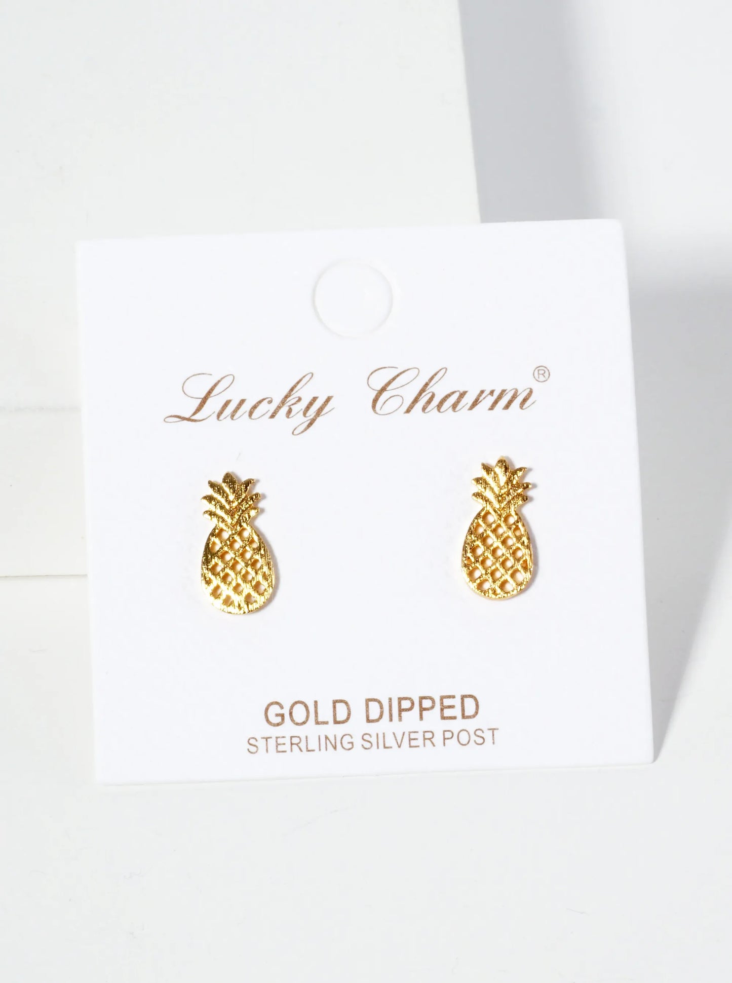 Spiritual-Theme 18K-Gold-Dipped Cubic-Zirconia Brushed-texture Butterfly Stud Earrings