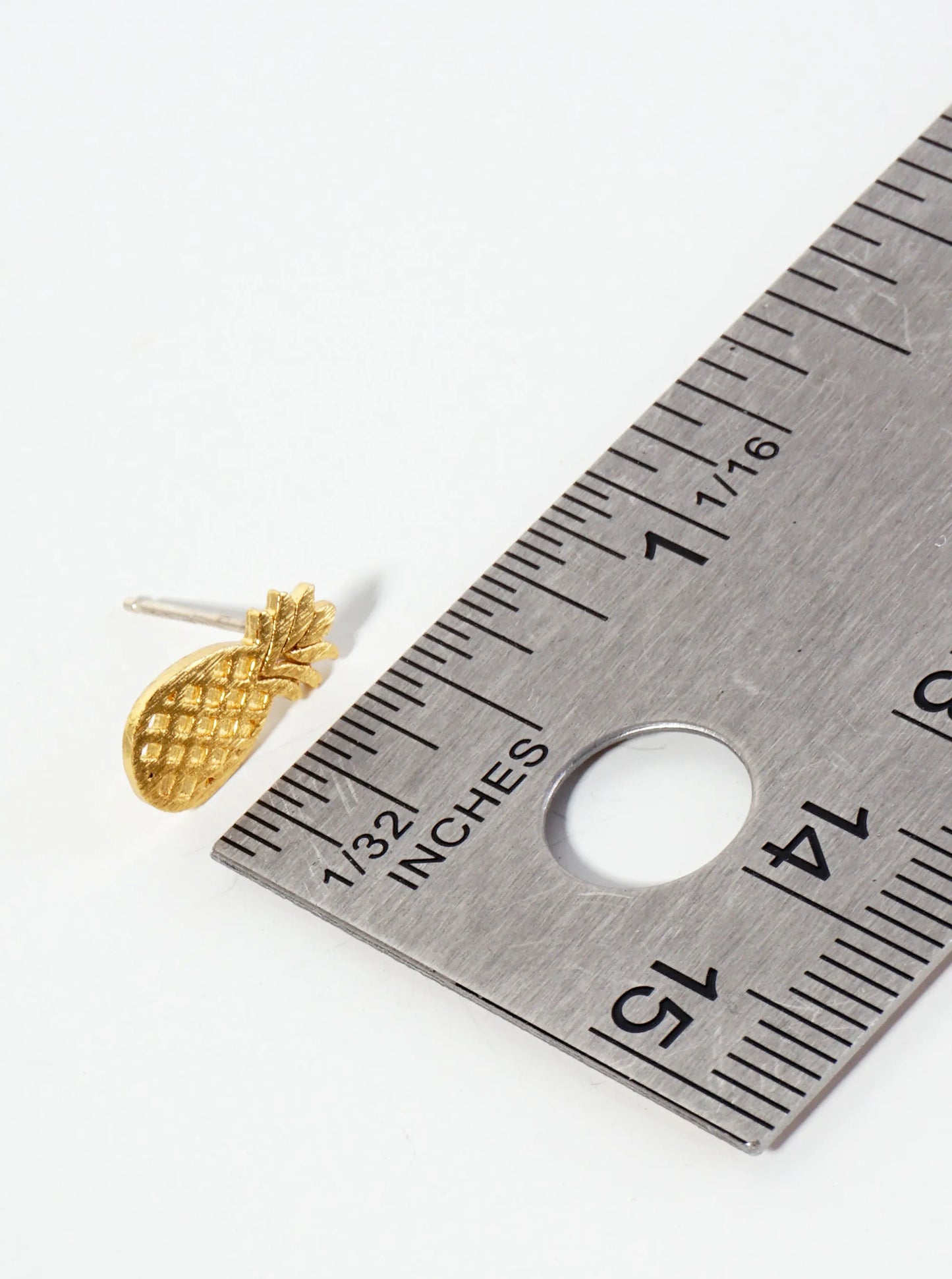 Spiritual-Theme 18K-Gold-Dipped Cubic-Zirconia Brushed-texture Butterfly Stud Earrings