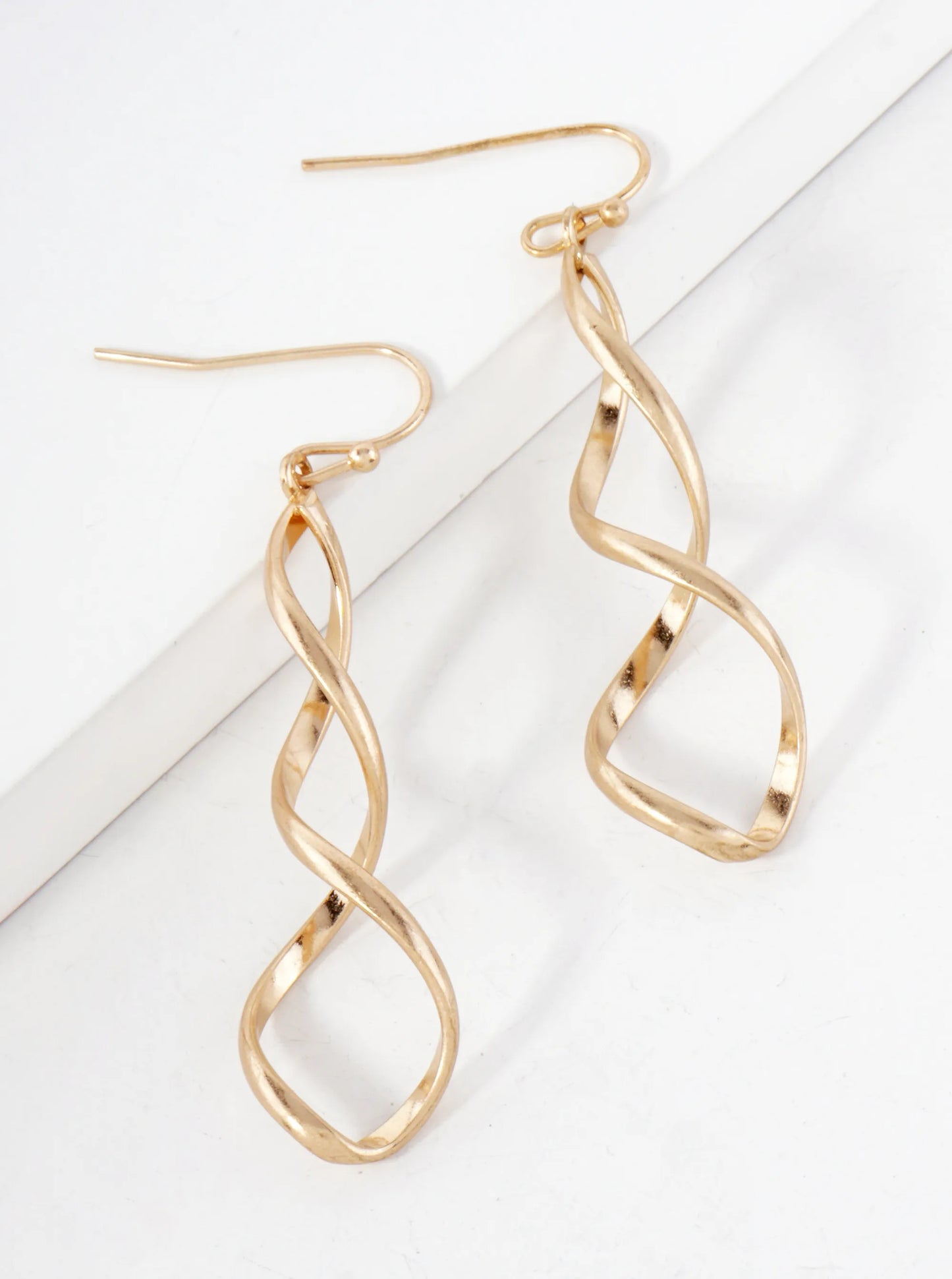 Twirl And Spiral Drop Dangle Earrings