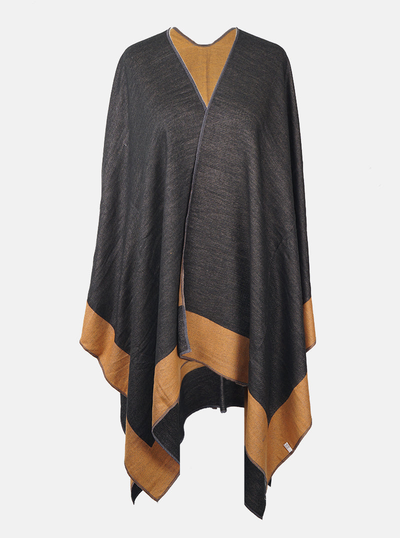 Two-Tone Double Sided Basic Shawl