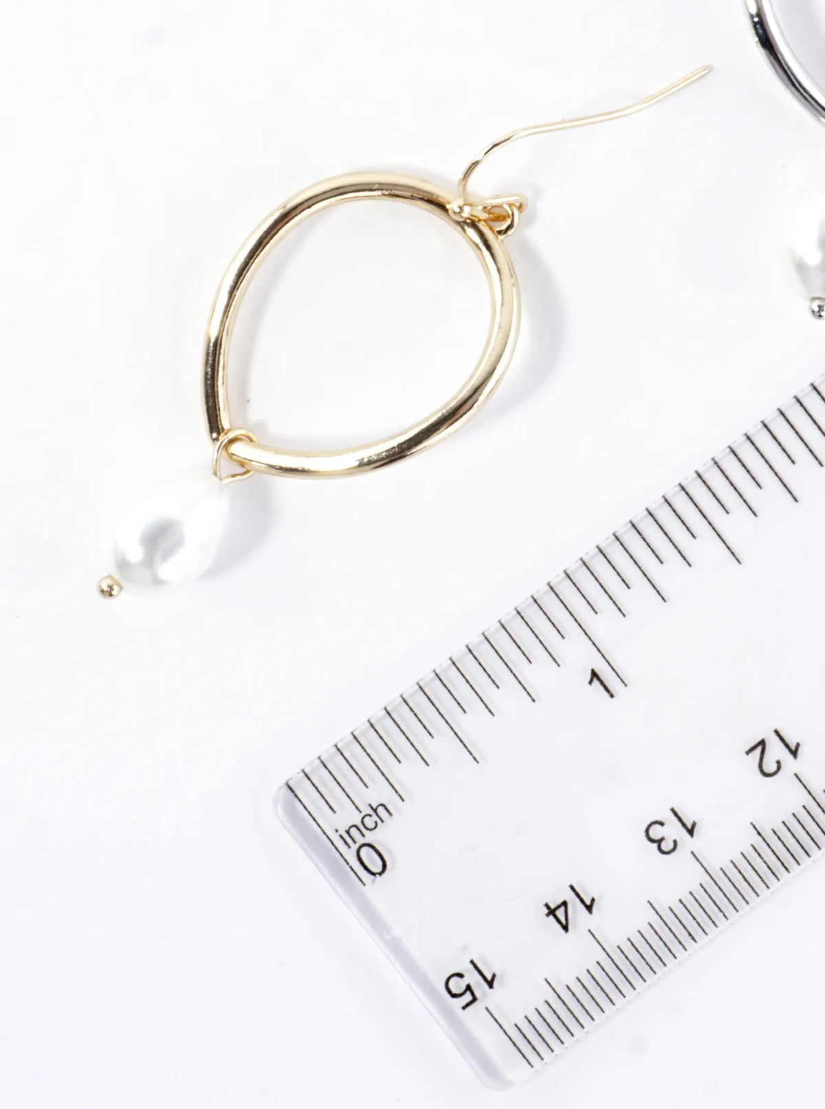 Upside Down Teardrop Pearl Dangle Earrings