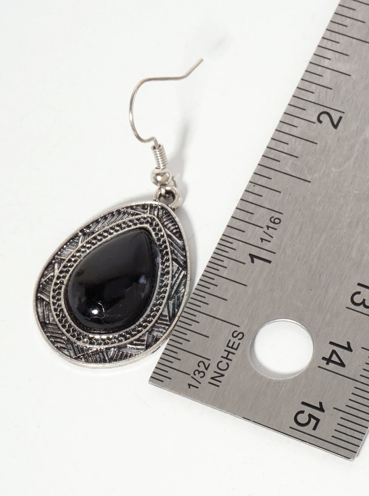Western Semi-Precious Natural-Stone Teardrop-Shape Bohemian Dangle Drop Earrings