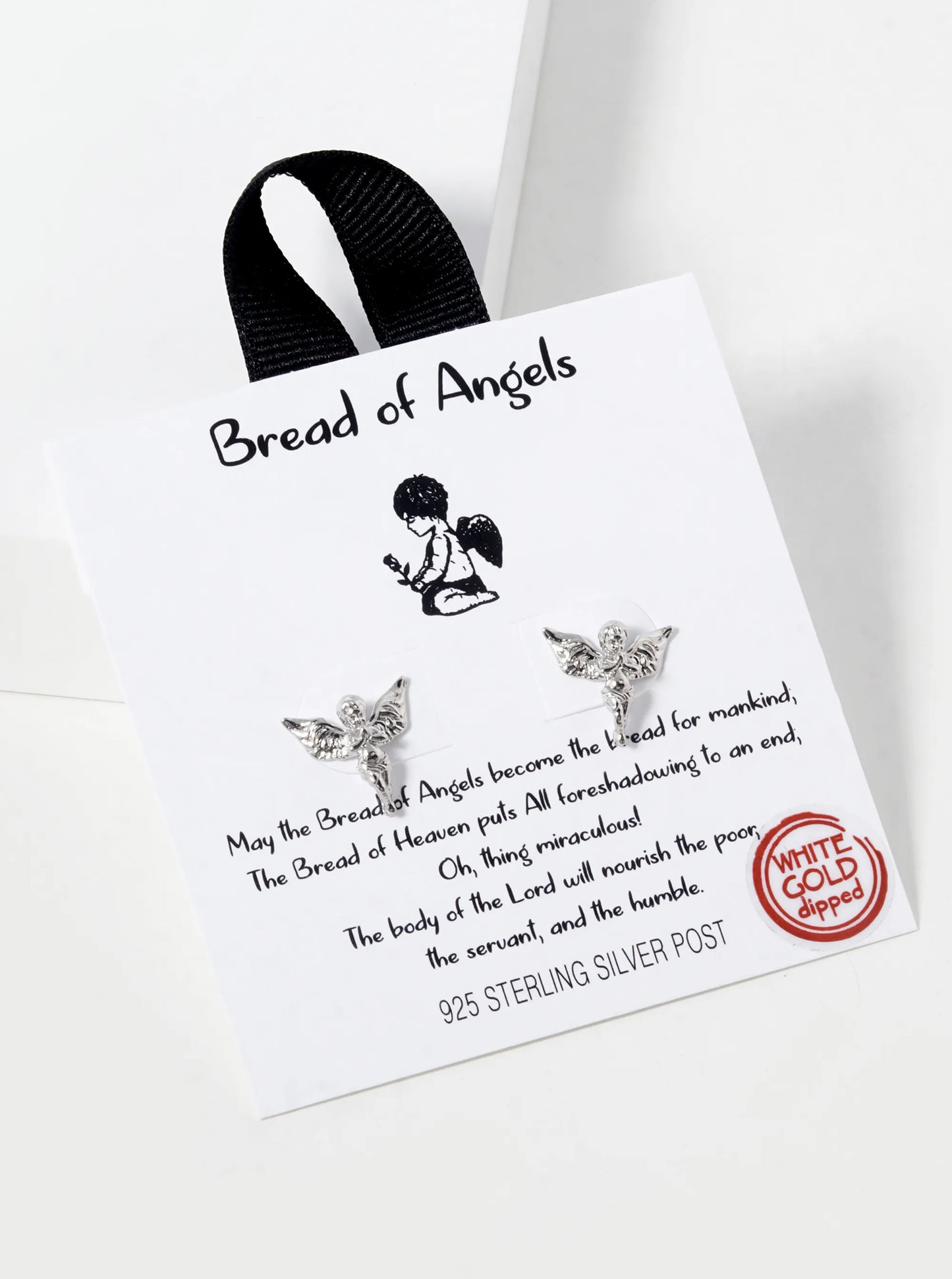 18k Gold Dipped Baby Angel Stud Earrings