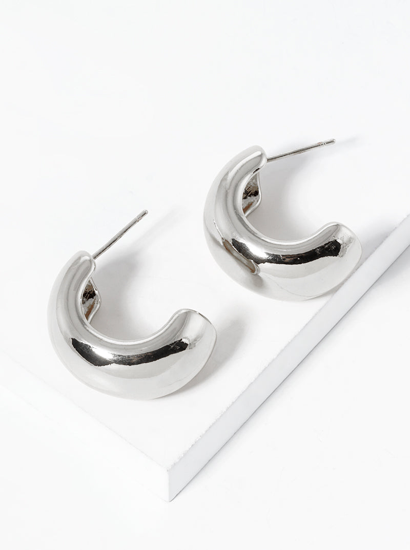 14K Gold Dipped Bold 20mm Open Hoop Earrings