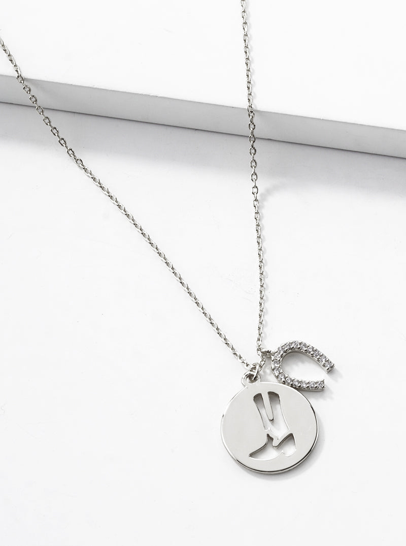 18k Gold Dipped CZ Cowgirl Boot And Star Pendant Necklace