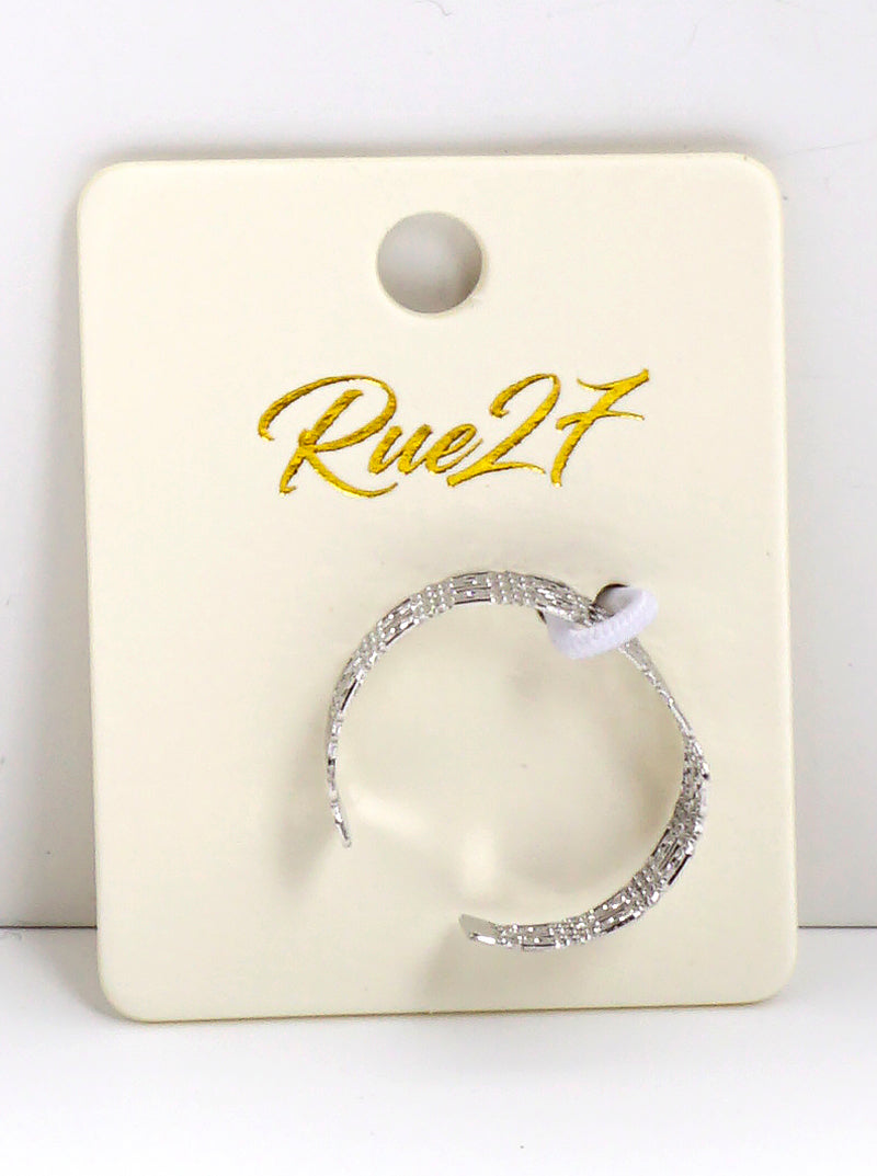 White Gold Dipped Metal Filigree Delicate Adjustable Ring