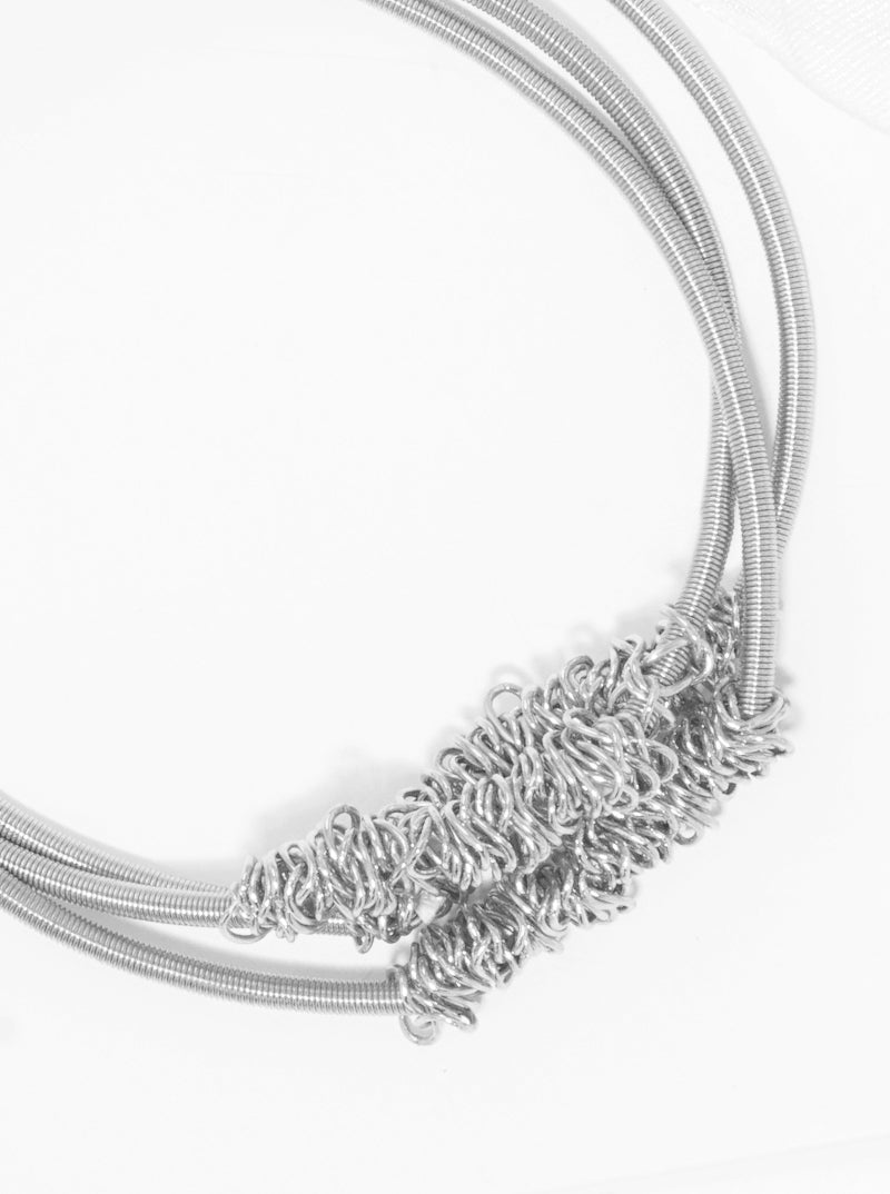 Wire Wrapped Spring Wire Stretch Stackable Bracelet