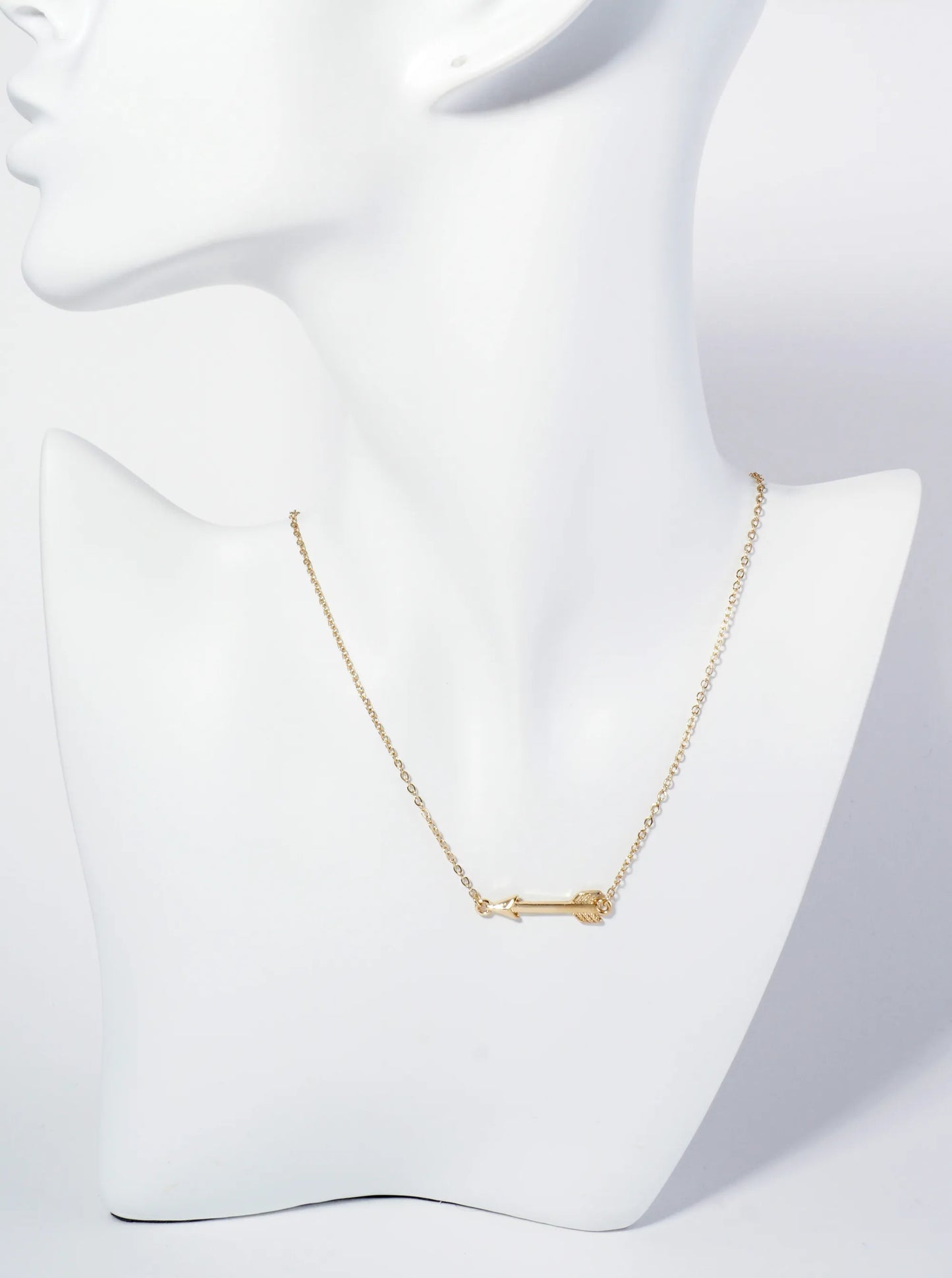 1 Inch Metal Arrow Pendant Necklace