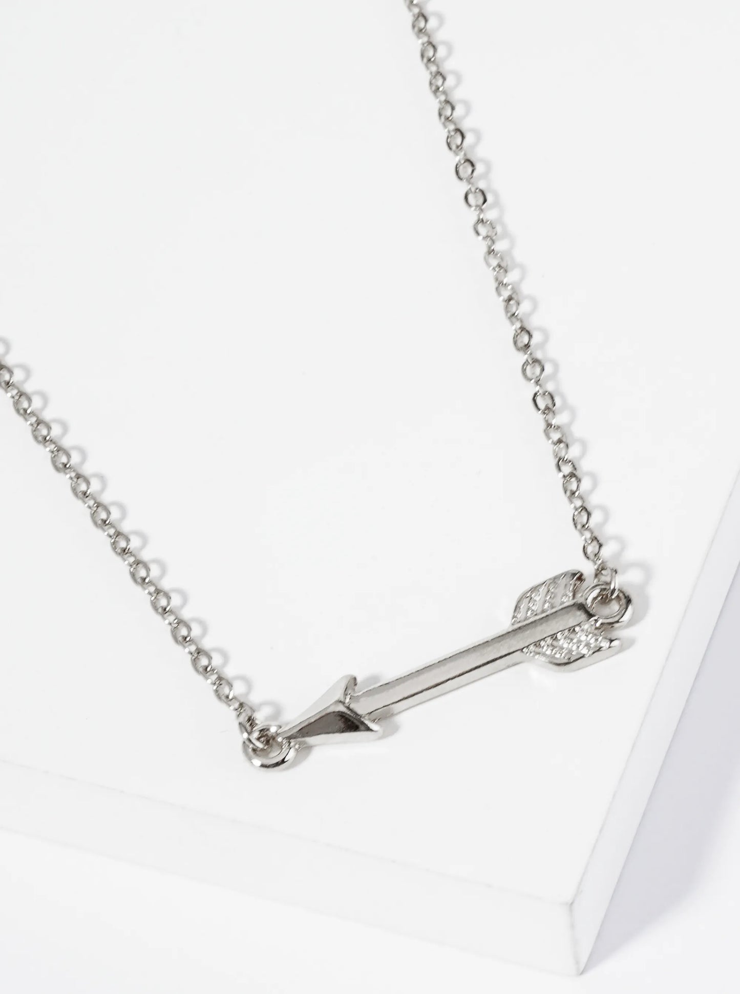 1 Inch Metal Arrow Pendant Necklace