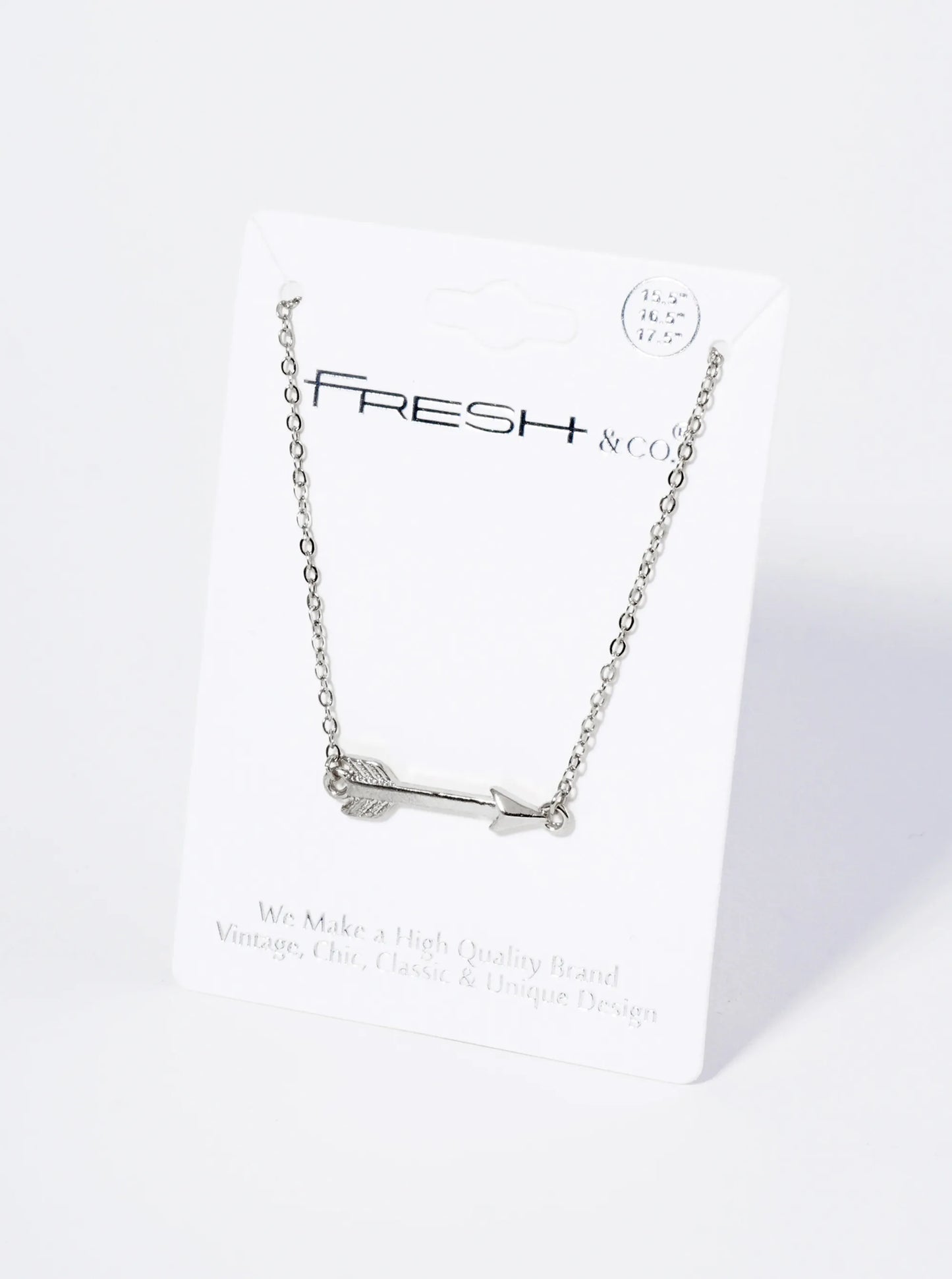 1 Inch Metal Arrow Pendant Necklace