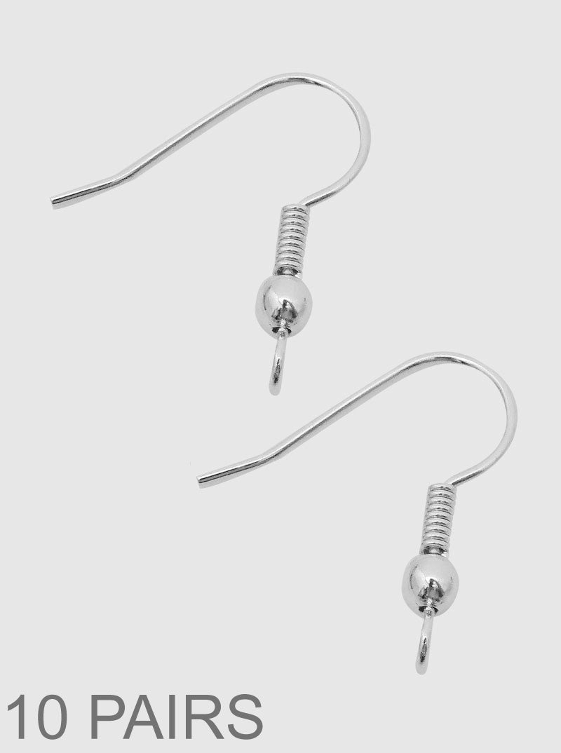 10-PAIR FISH HOOK WITH COILS