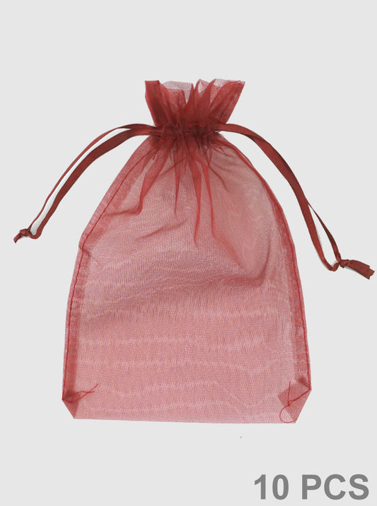 10 PCS Organza Drawstring Jewelry Gift Pouch Bag