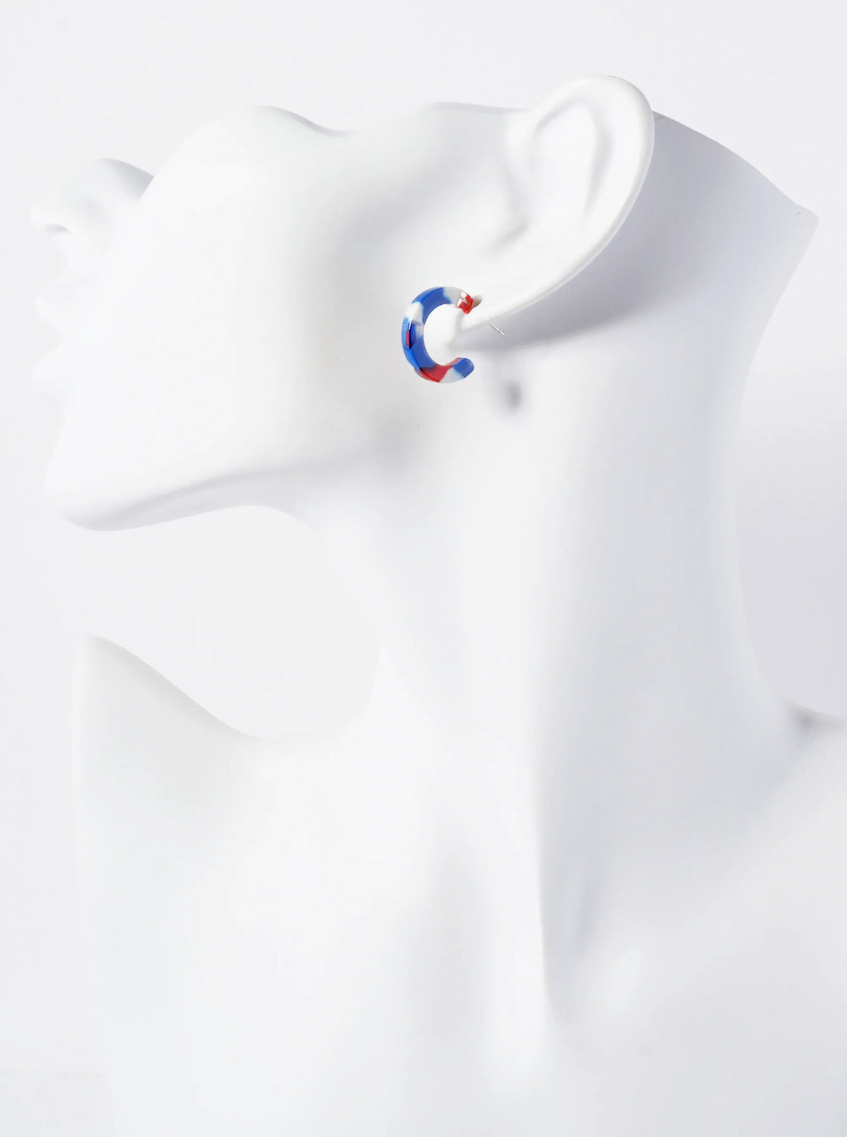10mm Acetate Open Hoop Earrings