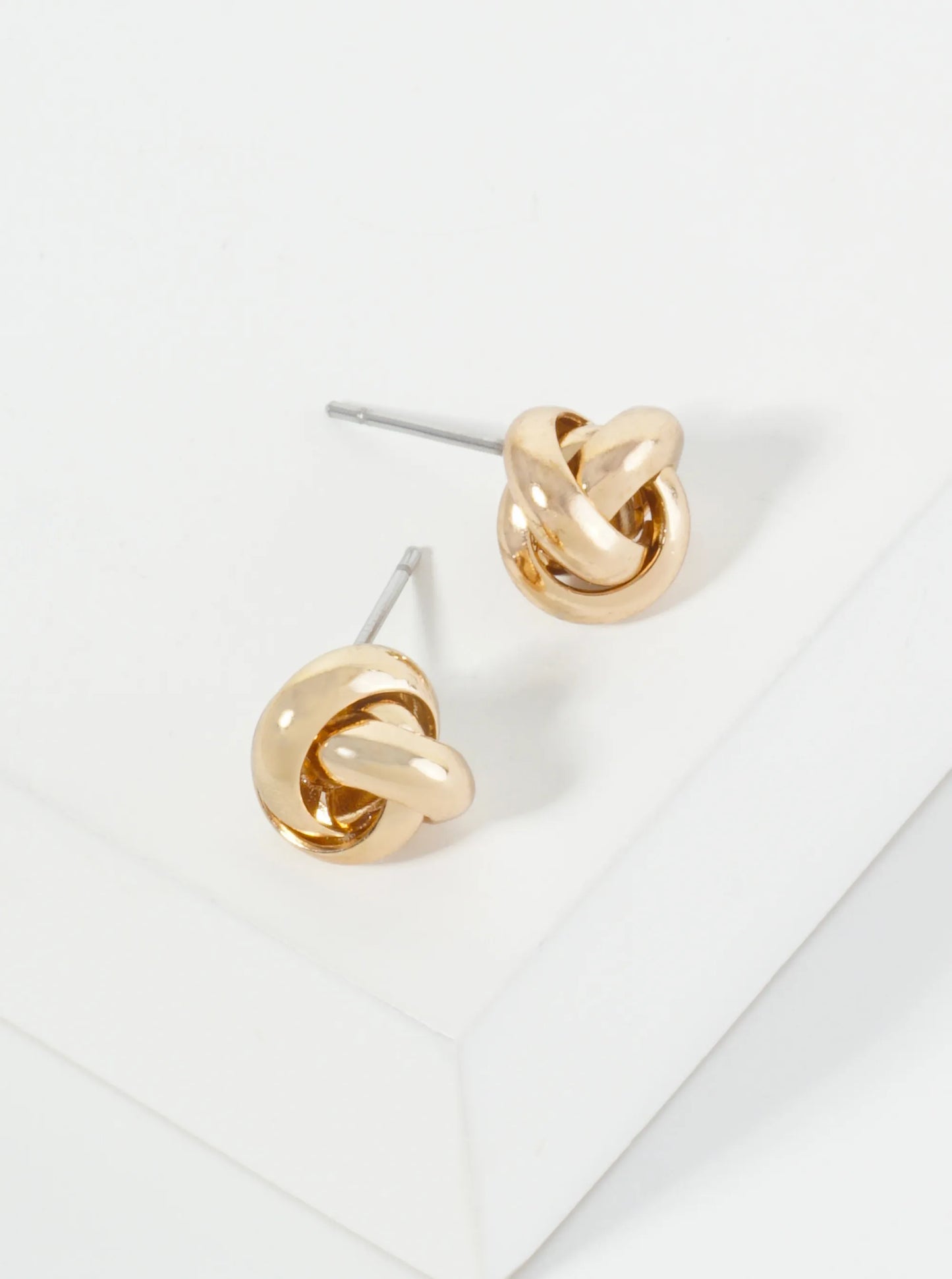 10mm Classic Love Knot Stud Earrings