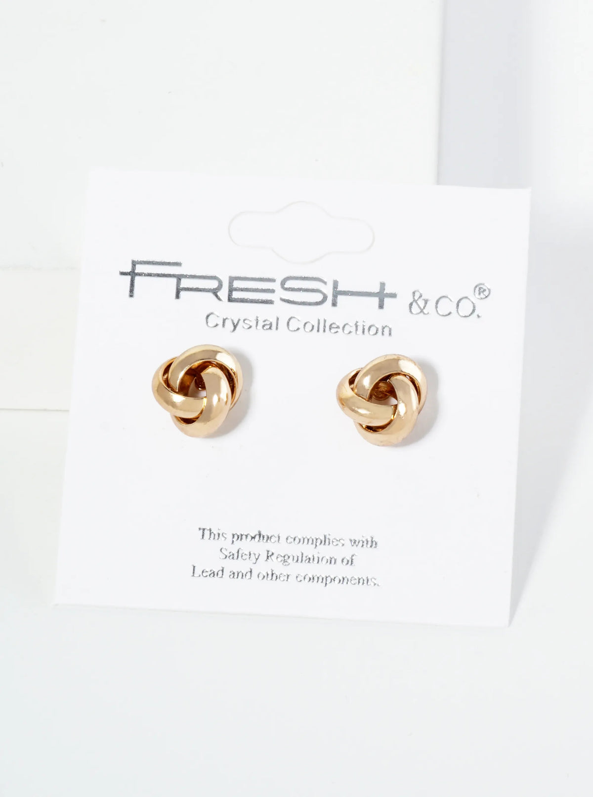 10mm Classic Love Knot Stud Earrings