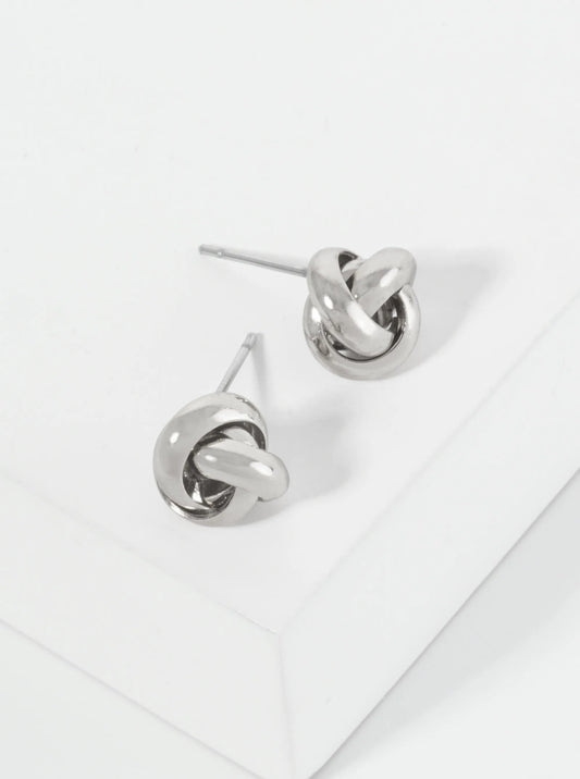 10mm Classic Love Knot Stud Earrings