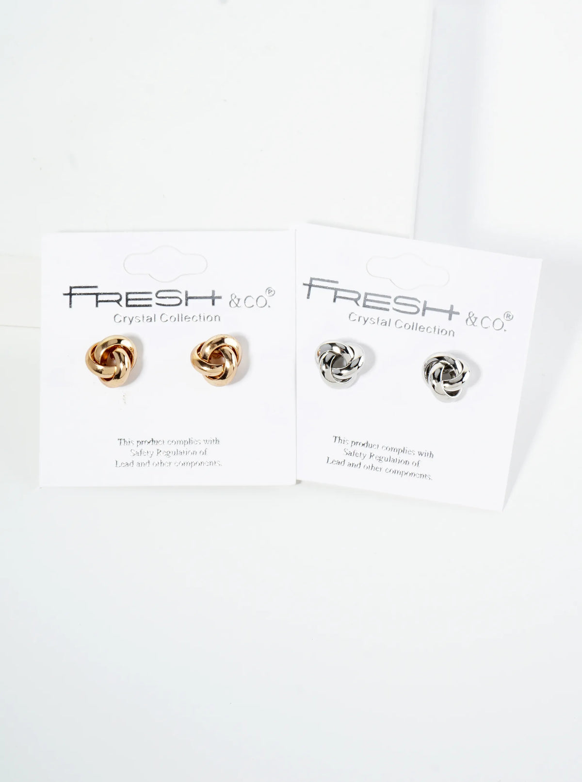 10mm Classic Love Knot Stud Earrings