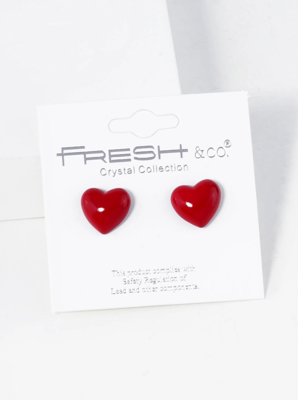 10mm Dainty Puffy Heart Stud Earrings