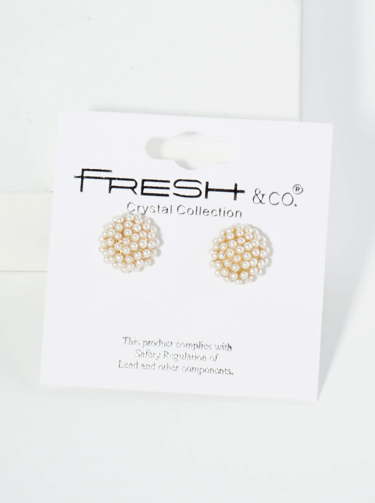 10mm Pearl Bead Cluster Button Stud Earrings