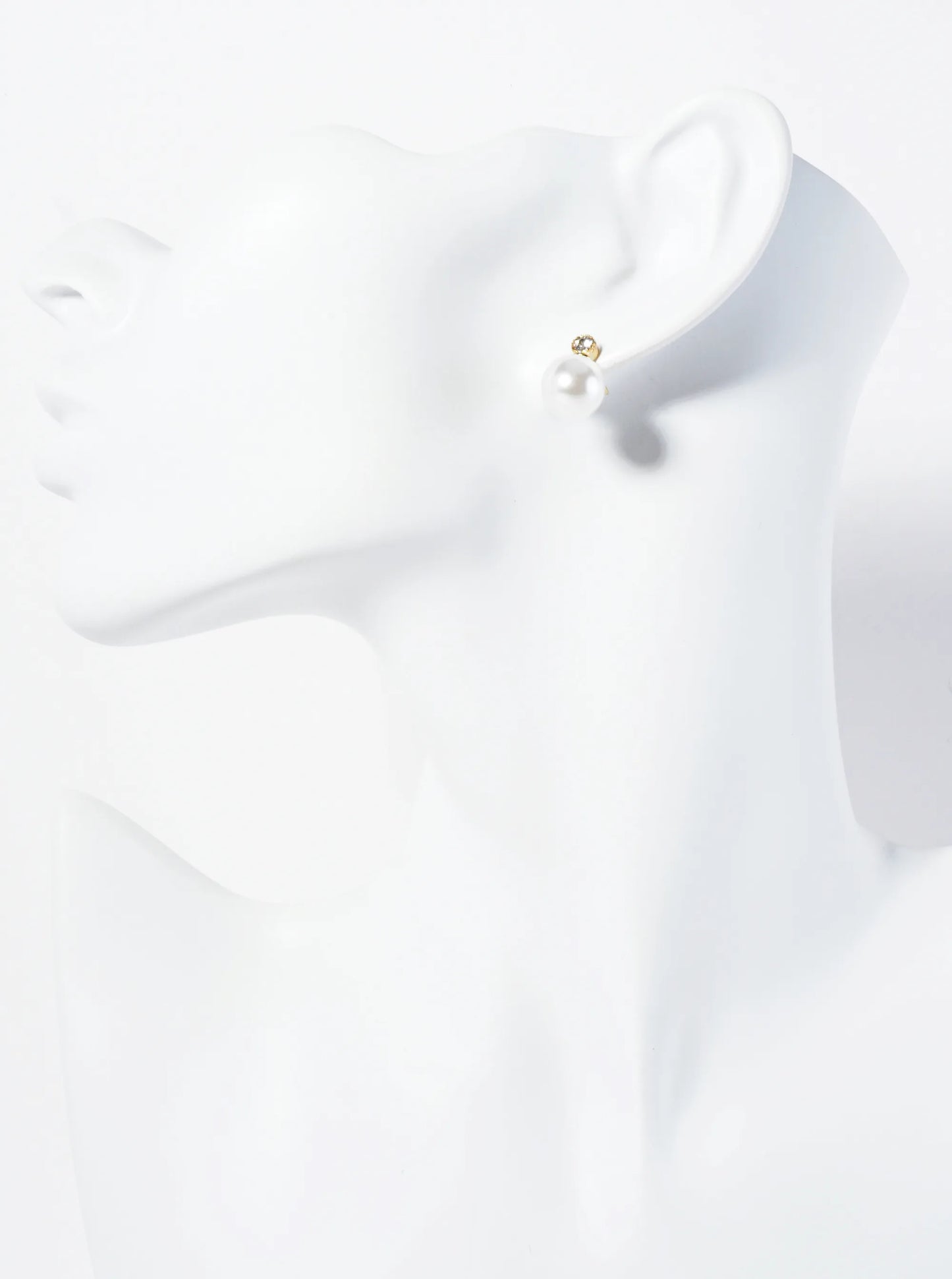10mm Pearl Drop 14K-Gold-Dipped Post Earrings