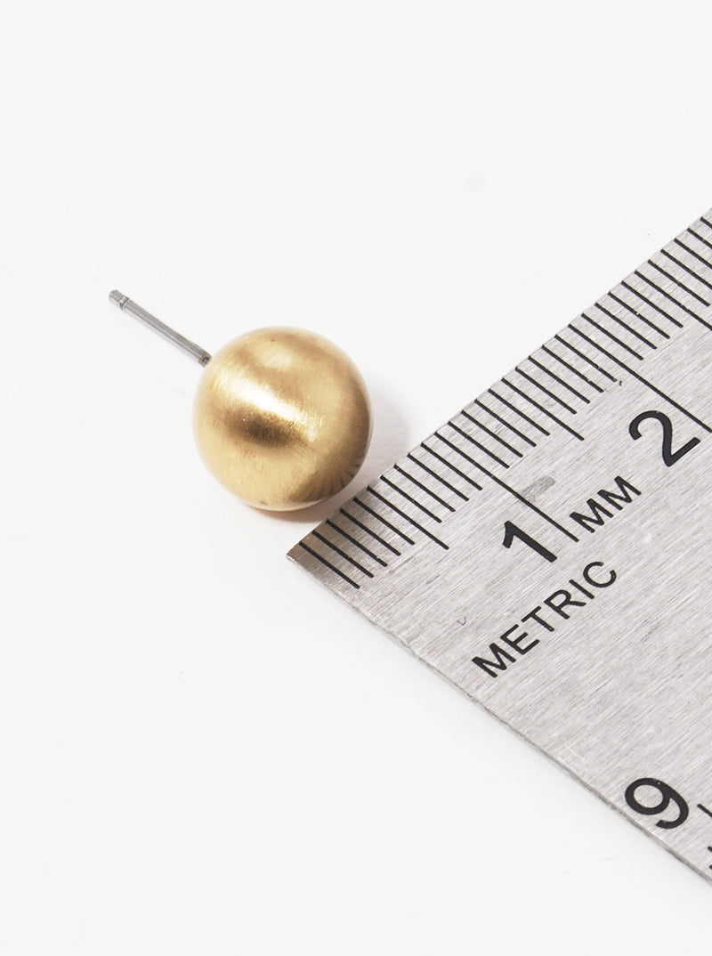 10mm Plated Resin Ball Bead Post Stud Earrings