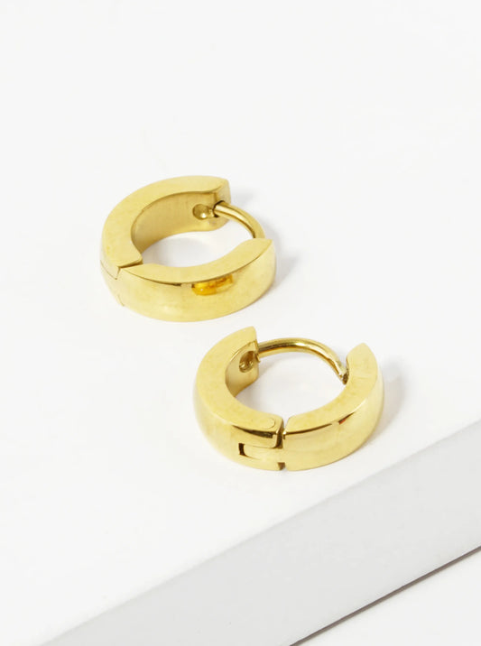 10mm Stainless Steel Huggie Hoop Earrings