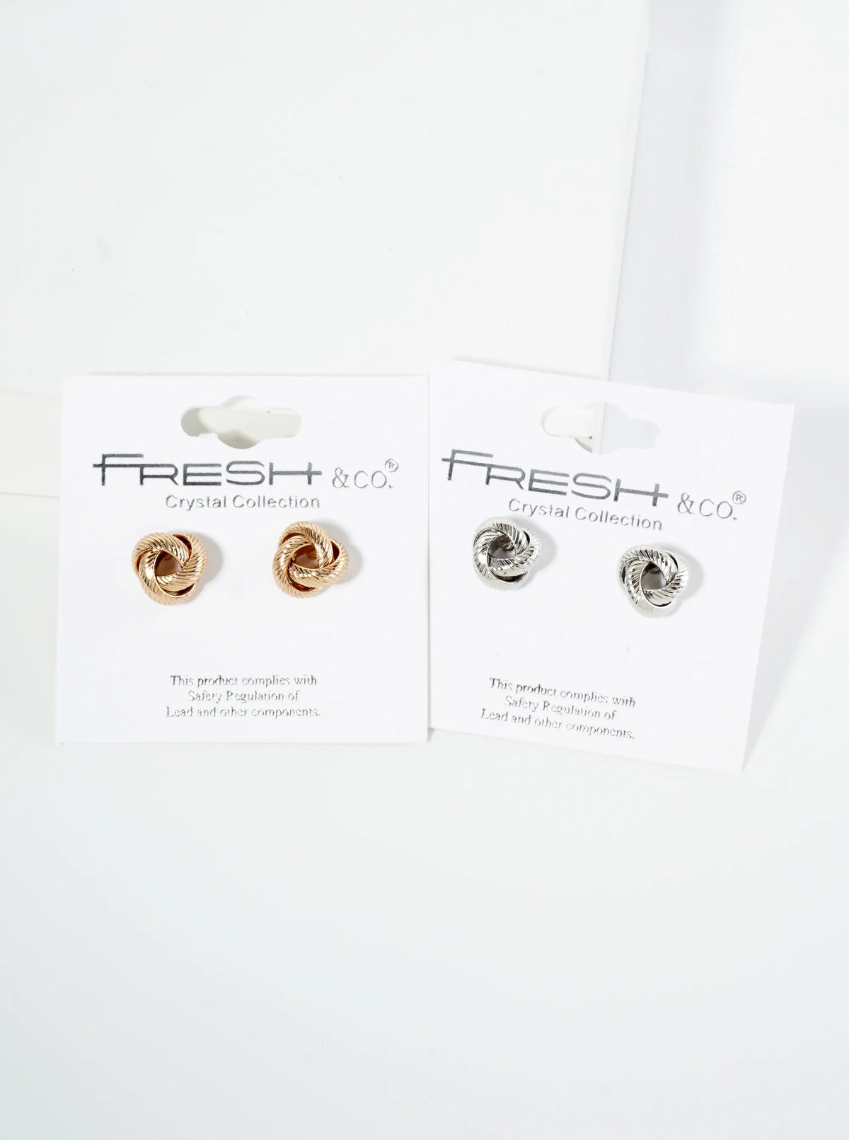 10mm Textured Classic Love Knot Stud Earrings