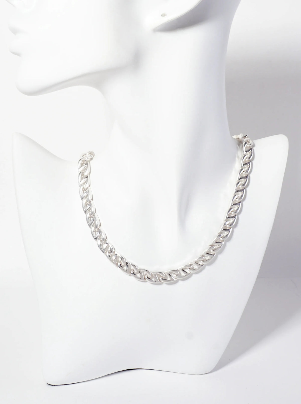 12mm Metal Unique Chain Necklace