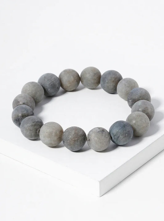 12mm Semiprecious Stone Stretch Bracelet