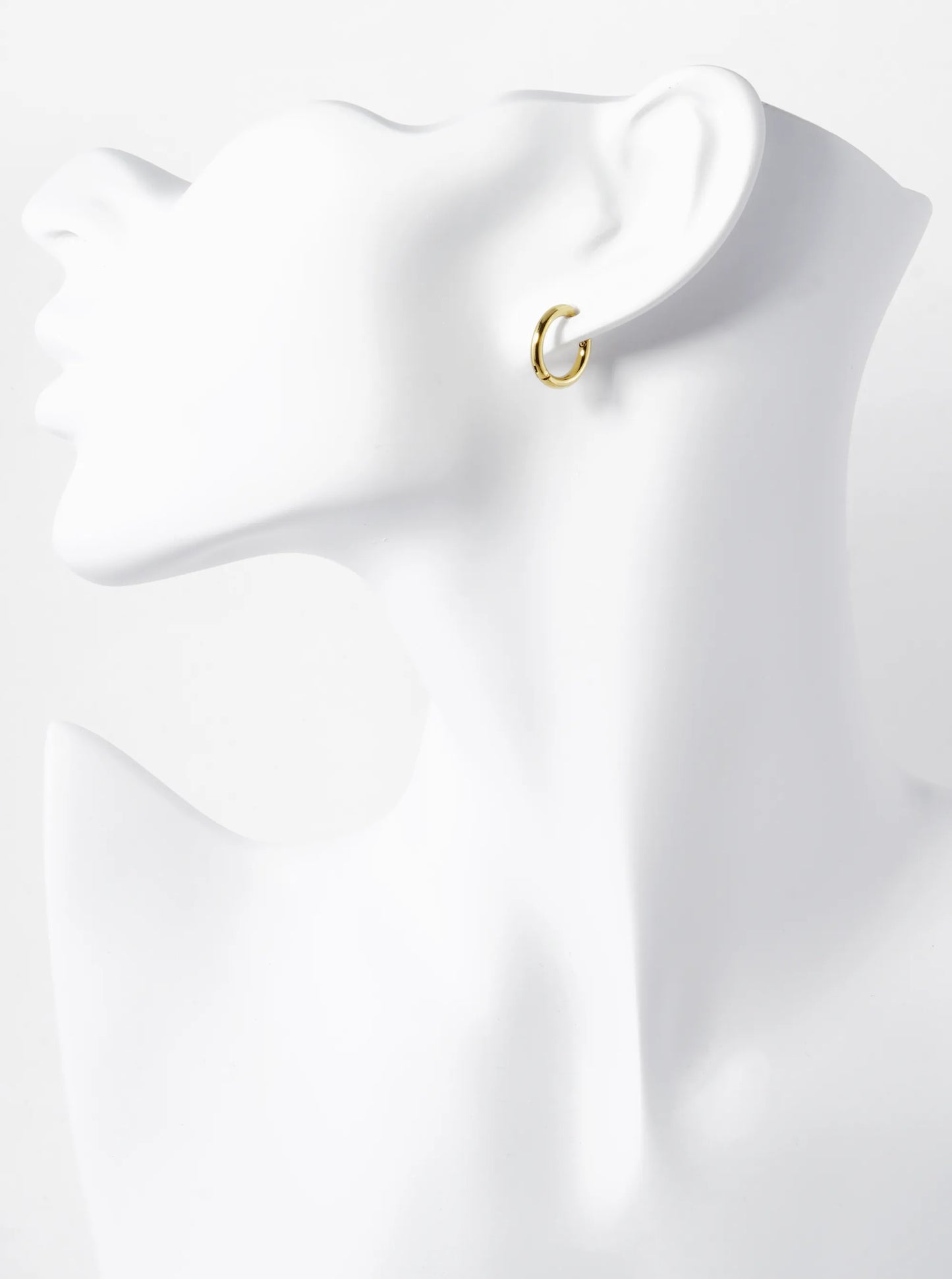 12mm Stainless Steel Huggie Hoop Earrings