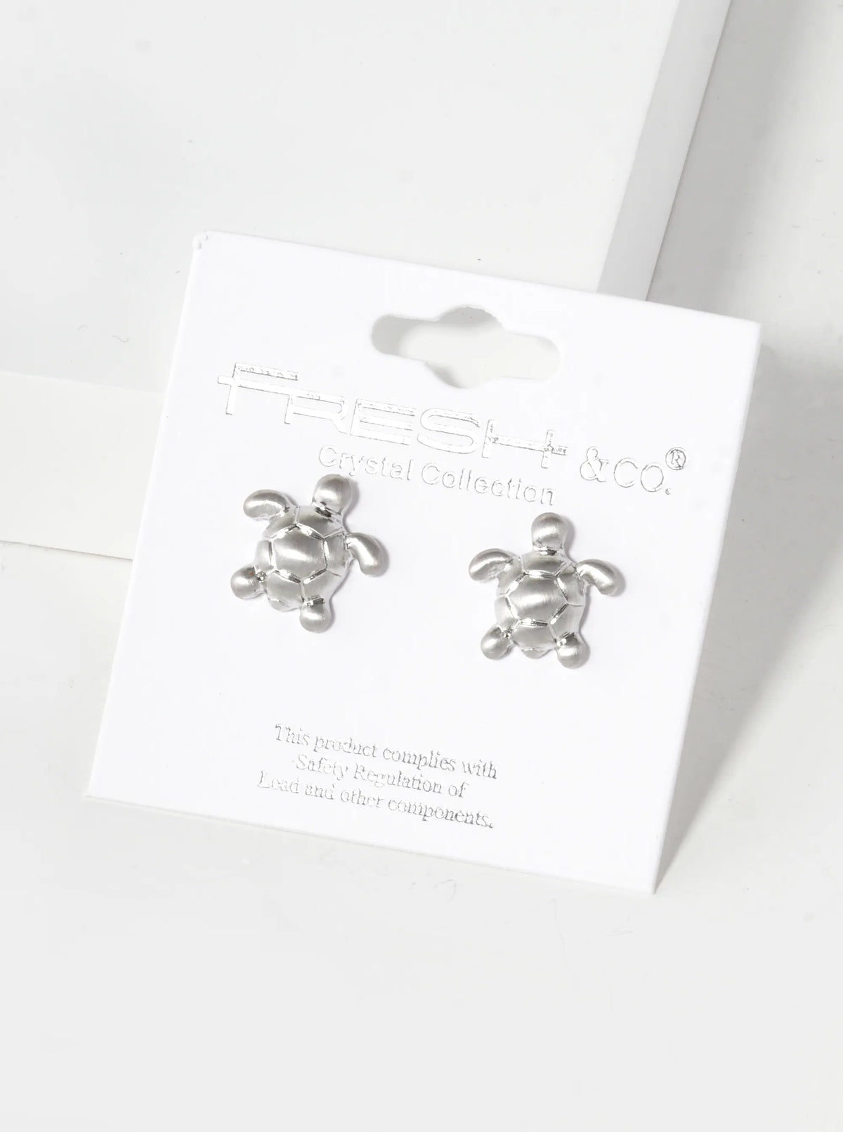 12mm Textured Puffy Turtle Stud Earrings