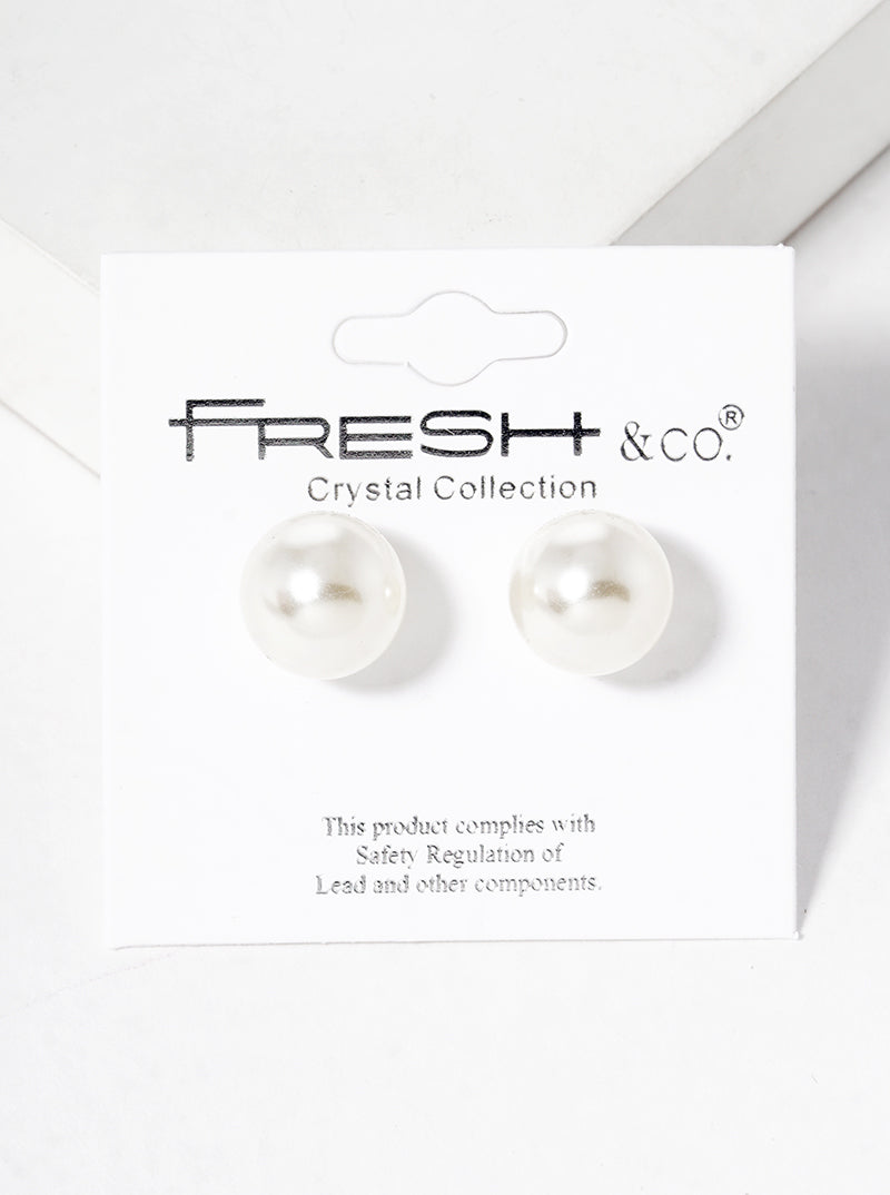 10mm Pearl Post Stud Earrings