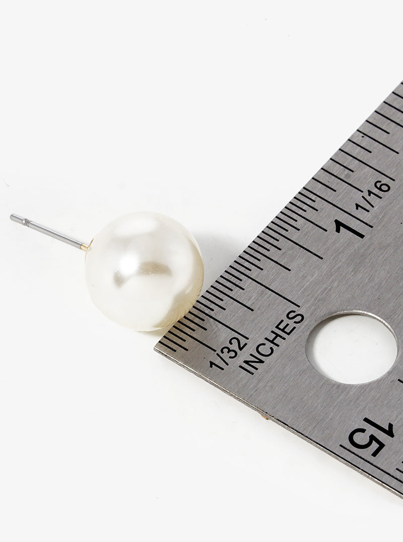 10mm Pearl Post Stud Earrings